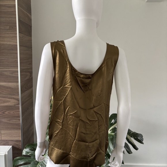 Philosophy di Alberta Ferretti Tank Top 100% Silk Sequin Blouse Sz 8 US ❤️ - Picture 3 of 7